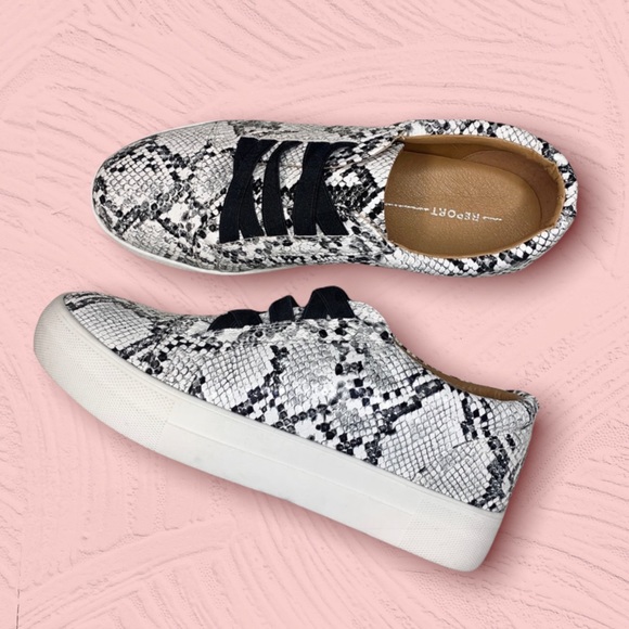 Report Shoes - REPORT Rowdy platform snakeskin sneaker